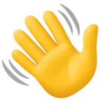 Handzeichen winken