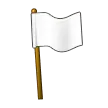 Weiße Flagge winken