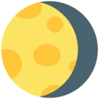 Symbole de la lune gibbeuse décroissante