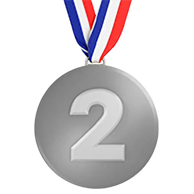 Zweiter Platz Medaille