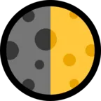 Símbolo del primer cuarto de la luna