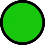 Grande círculo verde