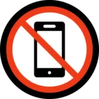 Prohibido el uso de móviles