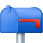 Zárt postaláda leengedett zászlóval
