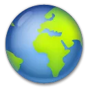 Earth Globe ยุโรป - แอฟริกา