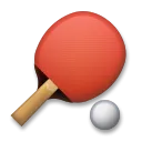 Tischtennis Paddel und Ball