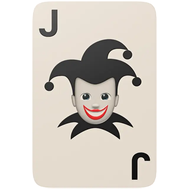 Spielkarte Black Joker