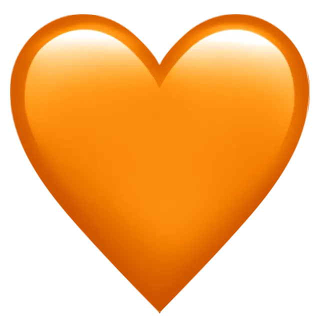 Coeur orange