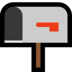 Open Mailbox with Lowered Flag