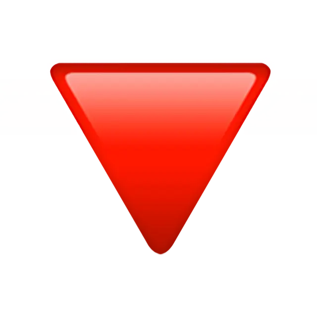 Lefelé mutató piros háromszög