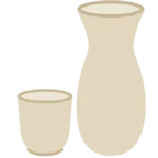 Sake Bottle and Cup