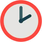 Cadran d’horloge à deux heures