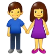 Mężczyzna i kobieta trzymając się za ręce