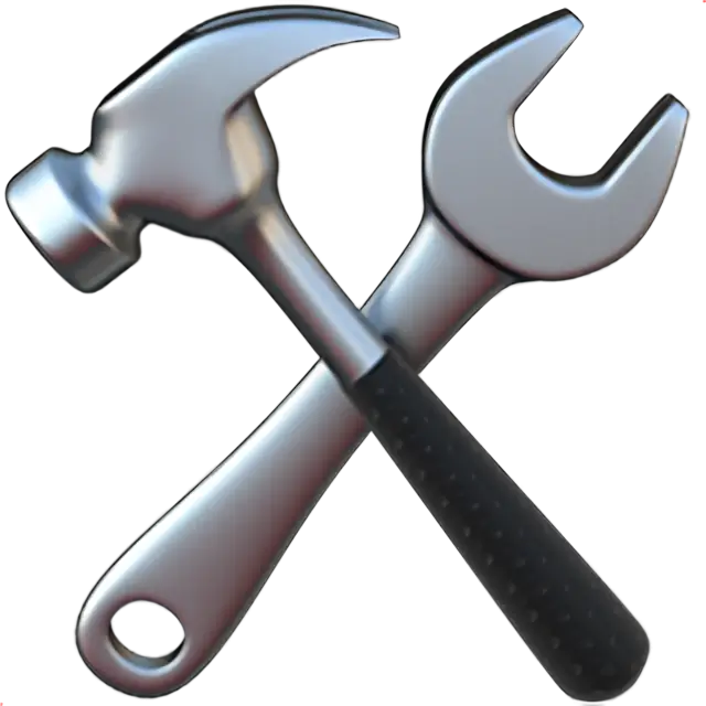 Hammer und Schraubenschlüssel