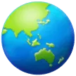 Earth Globe Azja-Australia