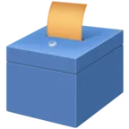 Cutie de vot cu buletin de vot
