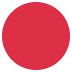 Grande círculo vermelho