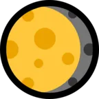 Csökkenő gibbous hold szimbólum