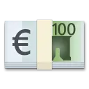 यूरो साइन के साथ बैंकनोट