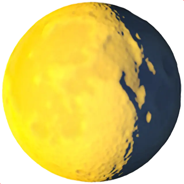 Abnehmendes gibbous Mond-Symbol