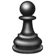 Schwarzer Schachfigur