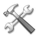 Hammer und Schraubenschlüssel
