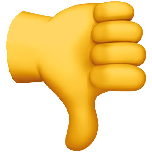 Thumbs Down Sign