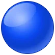 Duży niebieski okrąg