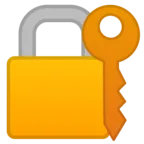 Closed Lock with Key
