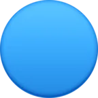 Duży niebieski okrąg