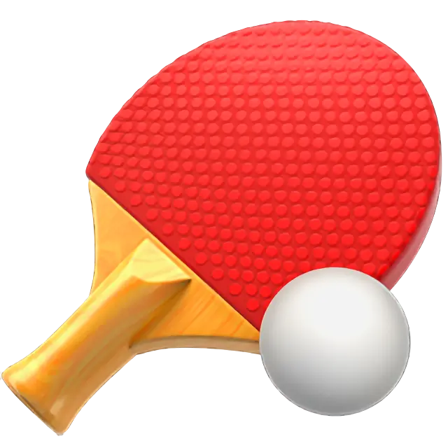 Table Tennis Paddle And Ball