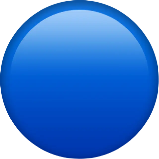 Großer blauer Kreis