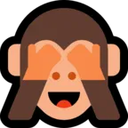 Mono con ojos tapados