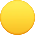 大きな黄色の円