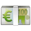 Banconota con simbolo dell'euro