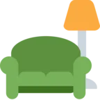 Canapea și lampa