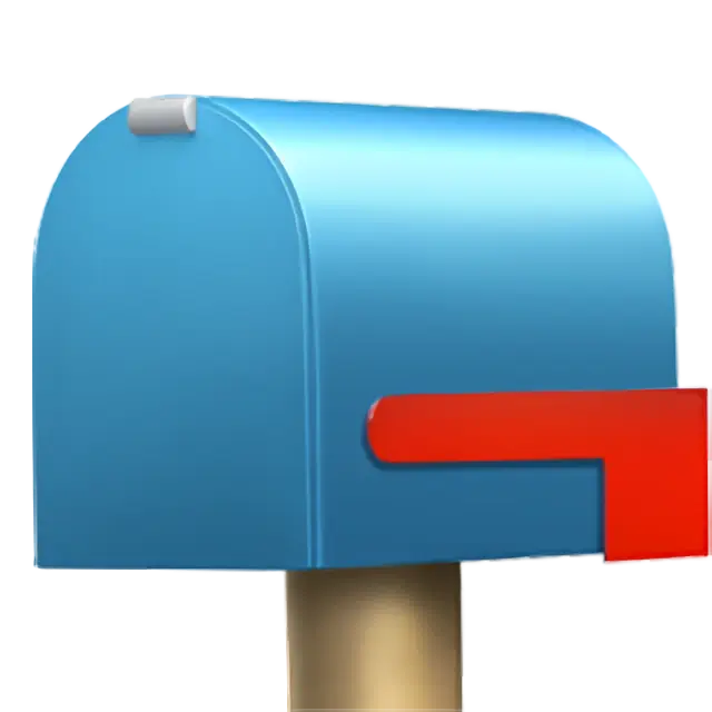 Mailbox chiusa con bandiera abbassata
