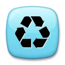 Czarny uniwersalny symbol recyklingu