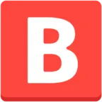 Ujemna kwadratowa łacińska litera B