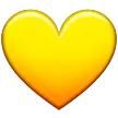 Coração amarelo