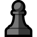 Schwarzer Schachfigur