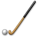 Field Hockey Stick And Ball