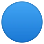 Großer blauer Kreis
