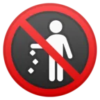 Interdiction de jeter des déchets