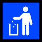 Put Litter In Its Place Symbol