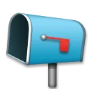 Nyissa meg a postaládat leengedett zászlóval