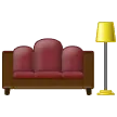 Couch und Lampe