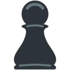 Шахматная фигура черная пешка