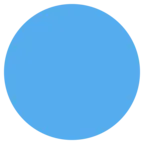Cerc albastru mare