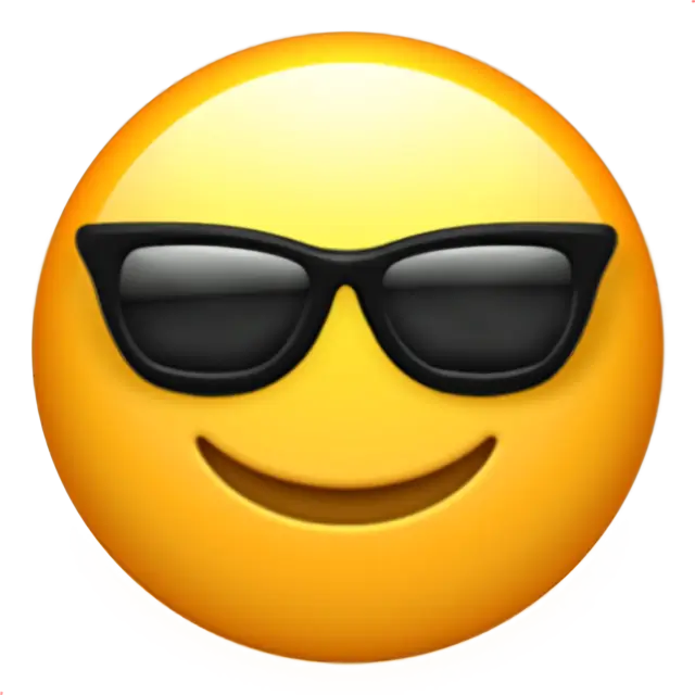 Visage souriant avec lunettes de soleil